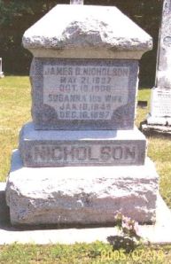 James Nicholson gravestone